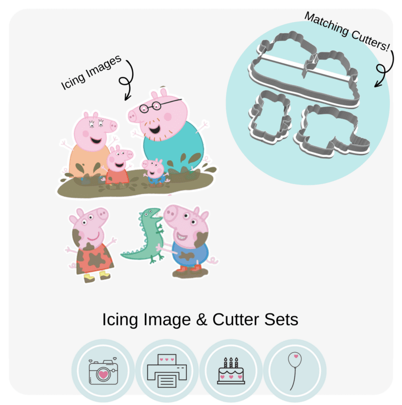 Muddy Puddles Peppa Family • Bake + Stick Sets